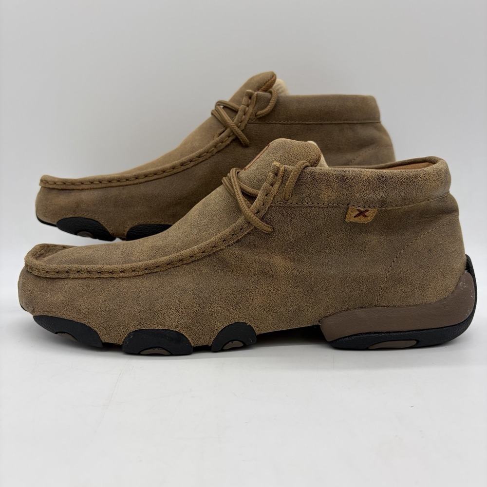 NWOB Twisted X Mens 10 Shoes The Original Chukka Driving Moc Brown MDM0003